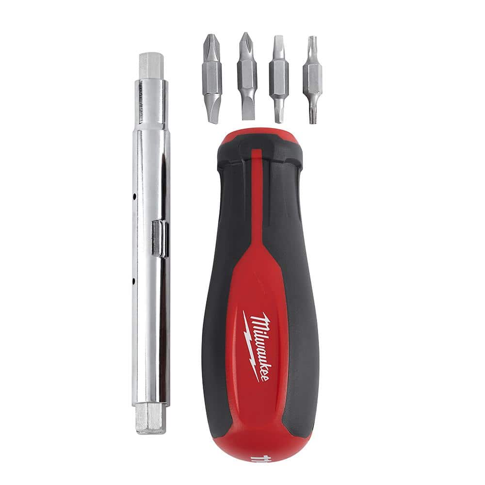 11-in-1 Multi-Tip Combination Screwdriver with Square Drive Bits - View 4