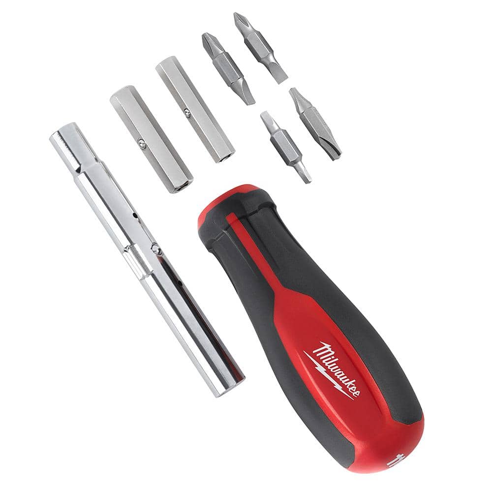 11-in-1 Multi-Tip Combination Screwdriver with Square Drive Bits - View 6