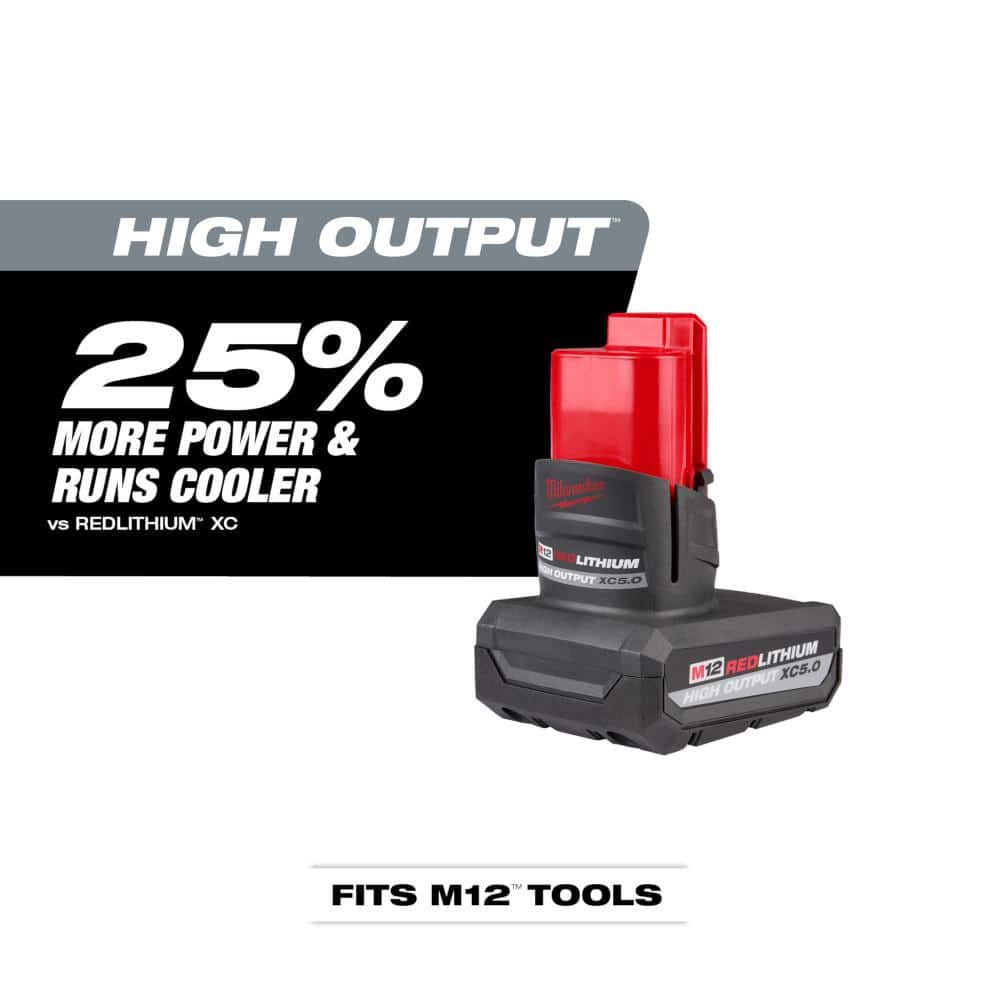 M12 FUEL 12V Lithium-Ion Brushless Cordless 3 in. Cut Off Saw w/M12 XC 5.0 Ah - View 4