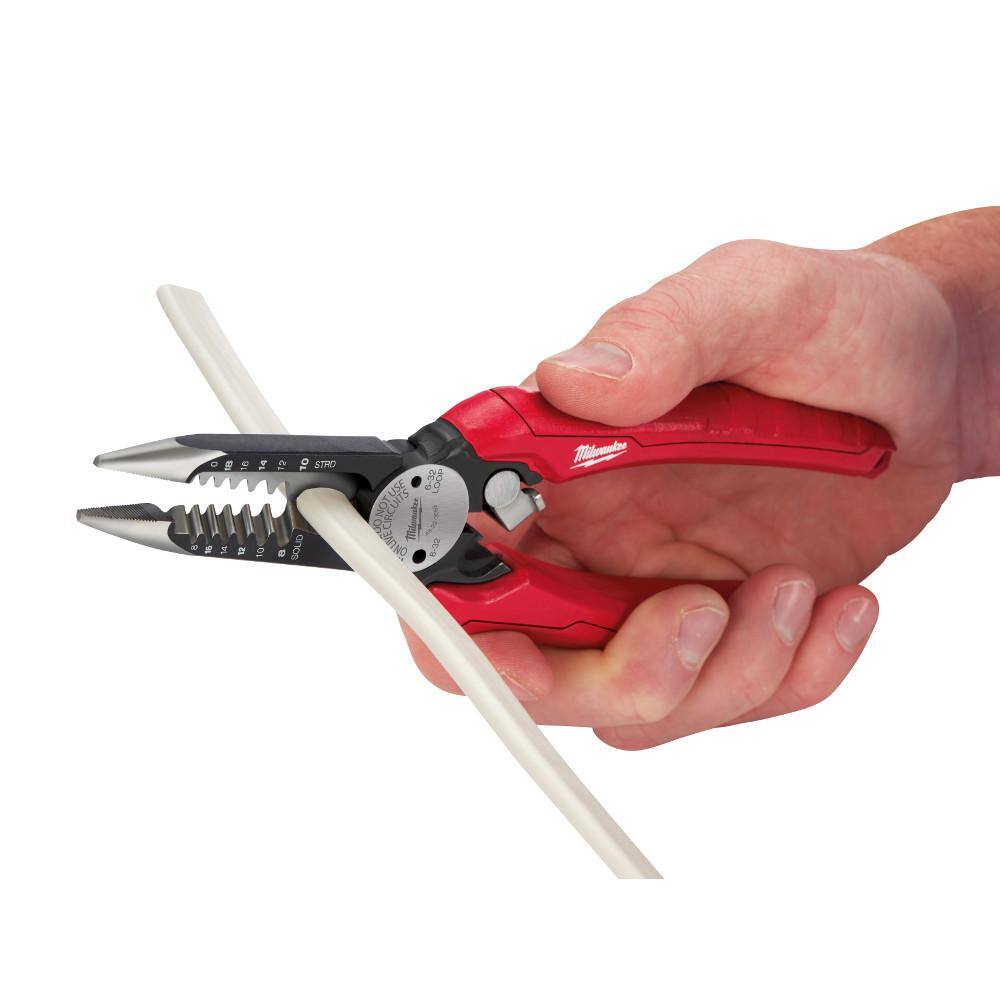 7.75 in. Combination Electricians 6-in-1 Wire Stripper/Cutter Pliers - View 3