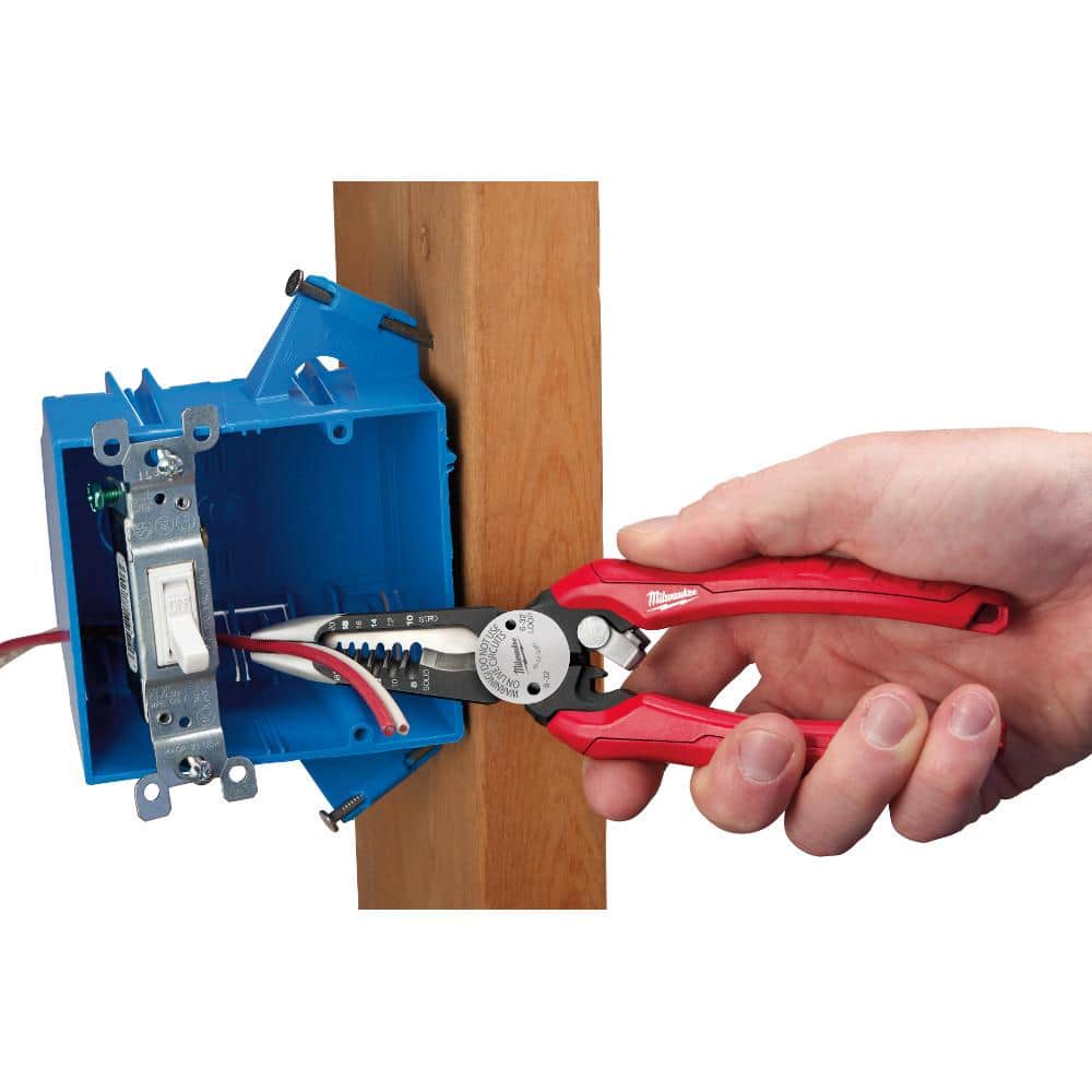 7.75 in. Combination Electricians 6-in-1 Wire Stripper/Cutter Pliers - View 5
