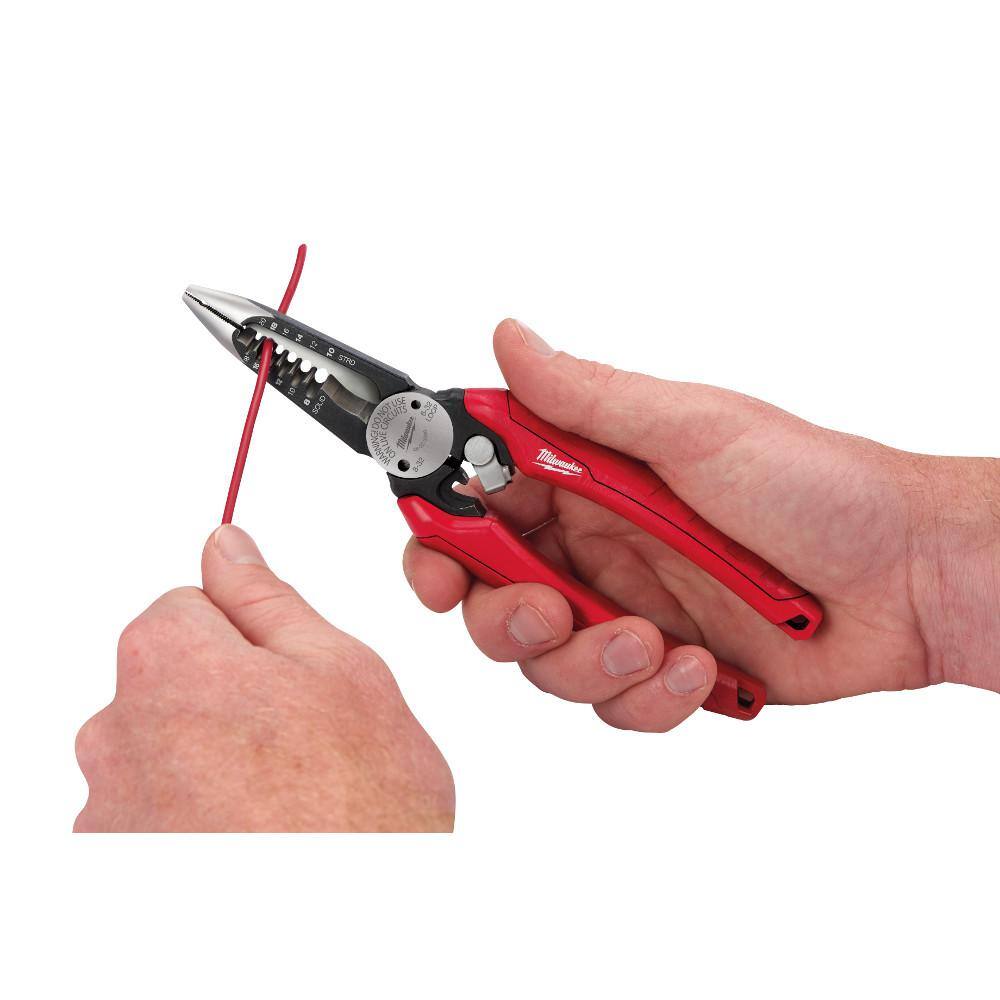 7.75 in. Combination Electricians 6-in-1 Wire Stripper/Cutter Pliers - View 6
