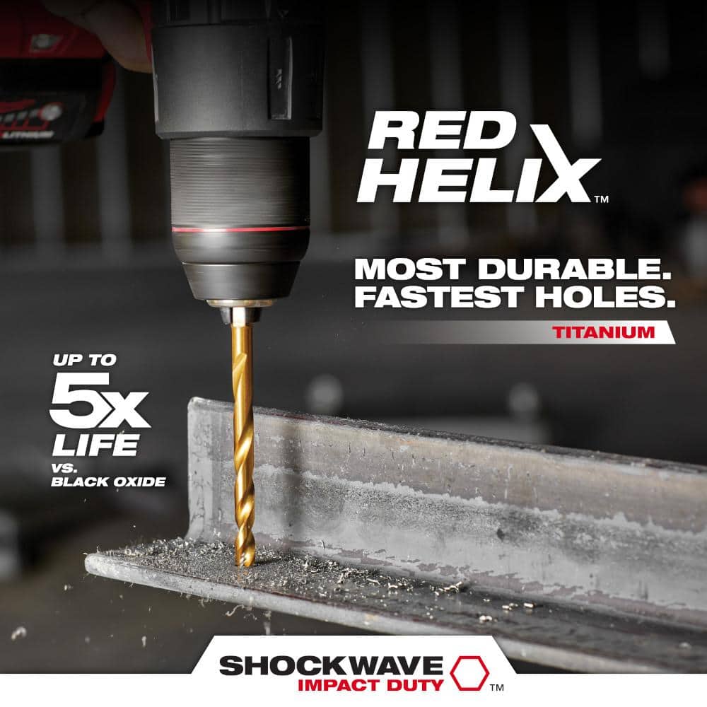 SHOCKWAVE 1/2 in. Titanium Twist Drill Bit - View 4