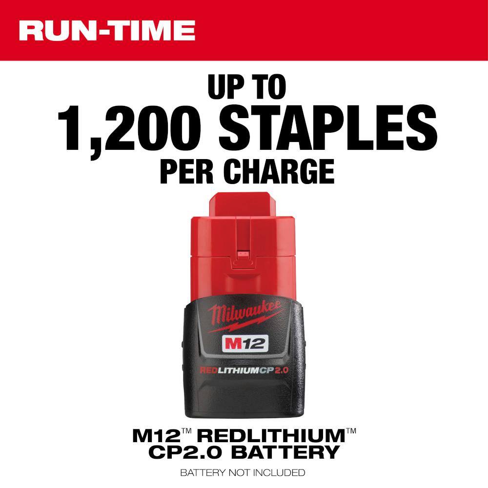 M12 12-Volt Lithium-Ion Cordless Cable Stapler (Tool-Only) - View 6