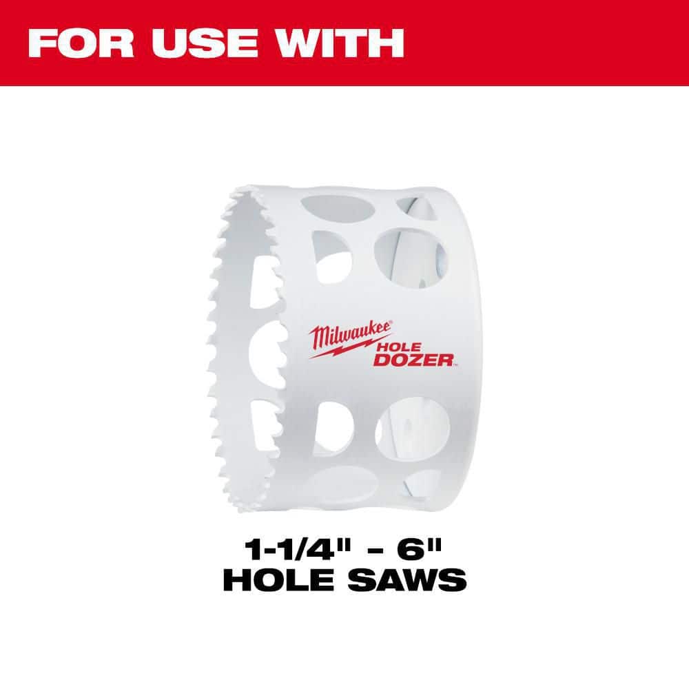 3/8 in. Quick Change Large Hole Saw Arbor W/ Pilot Drill Bit - View 3