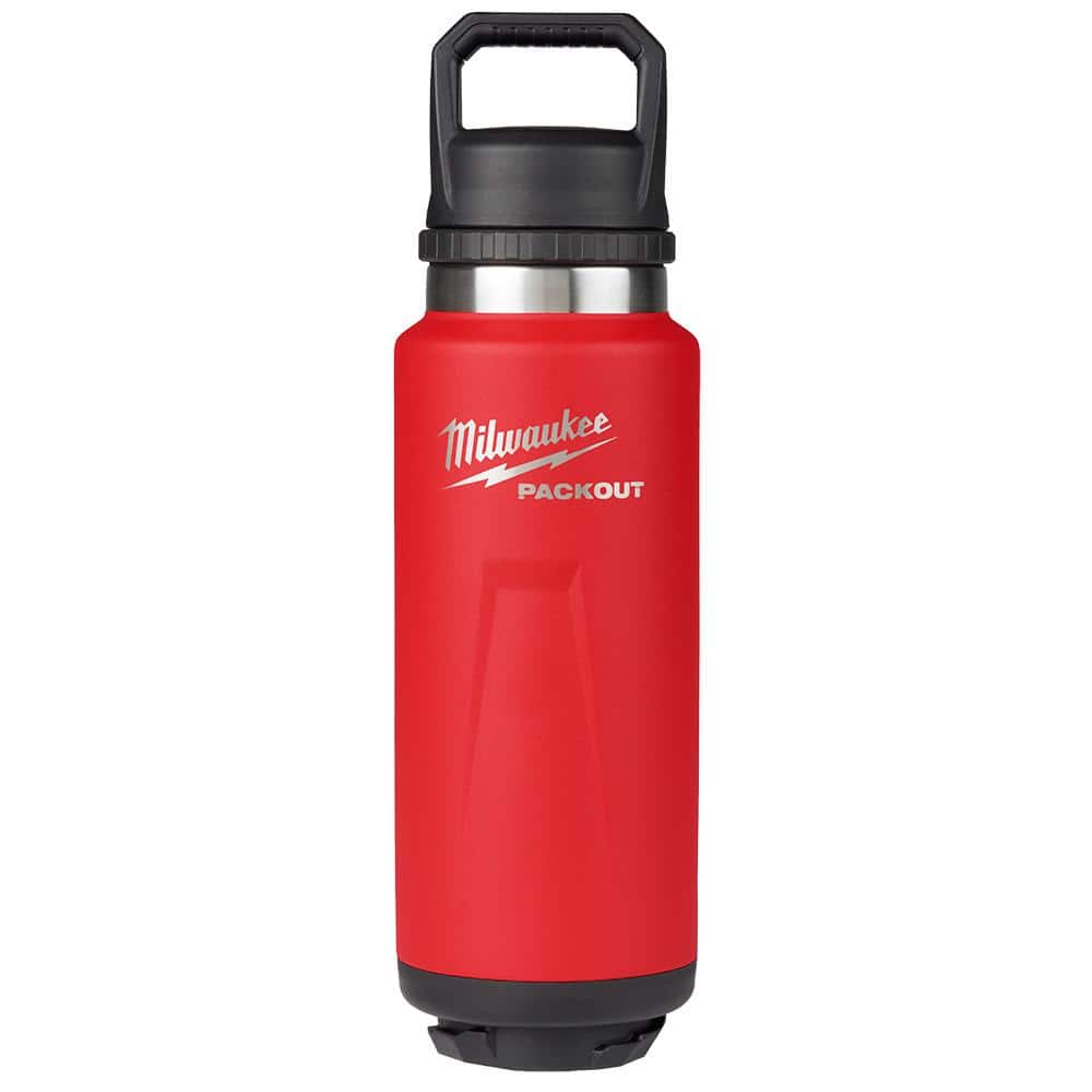 PACKOUT Red 36 oz. Insulated Bottle with Chug Lid - View 2