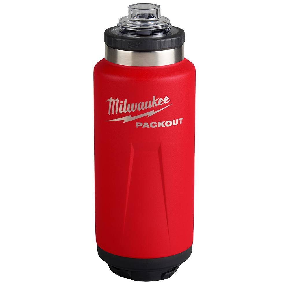 PACKOUT Red 36 oz. Insulated Bottle with Chug Lid - View 5