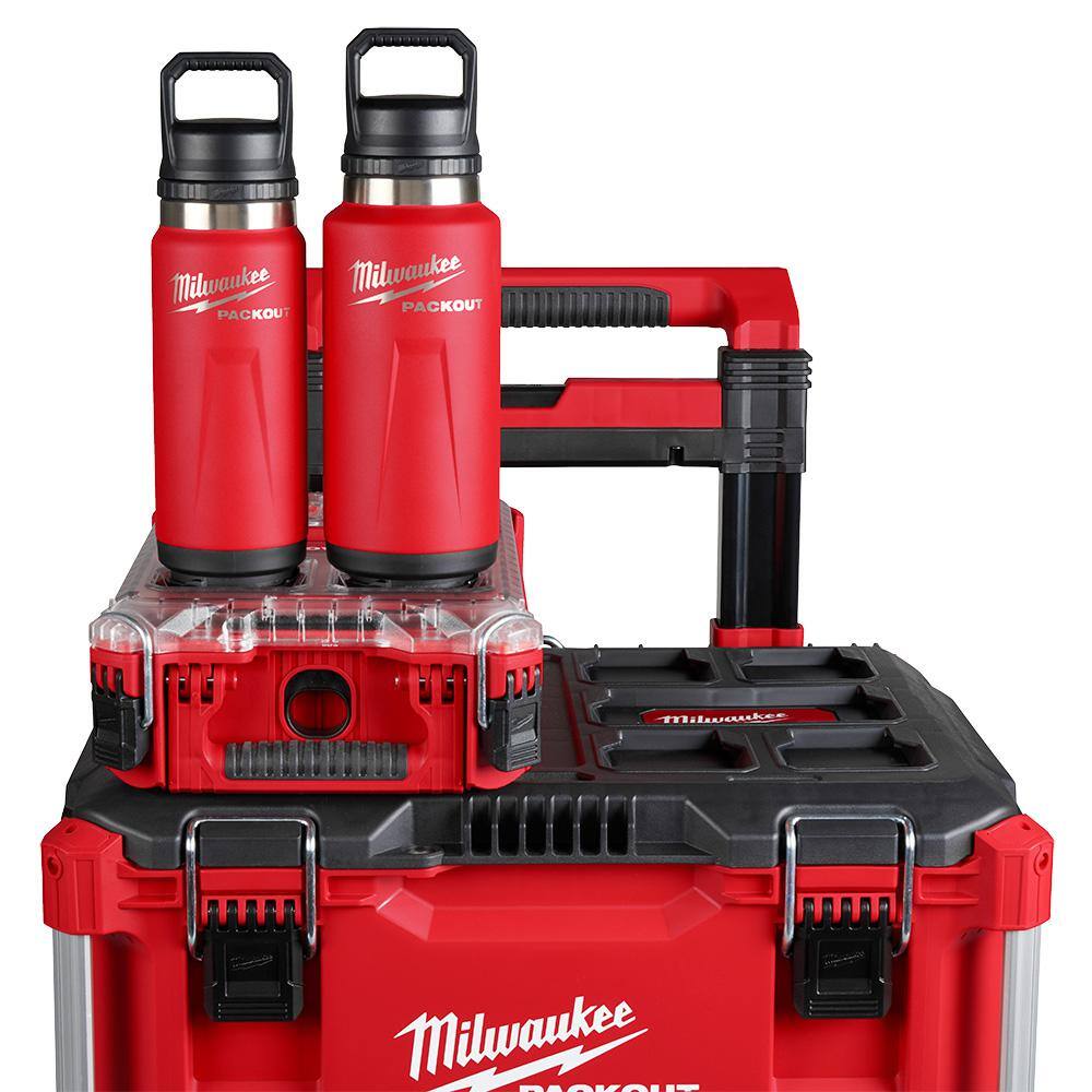PACKOUT Red 36 oz. Insulated Bottle with Chug Lid - View 6