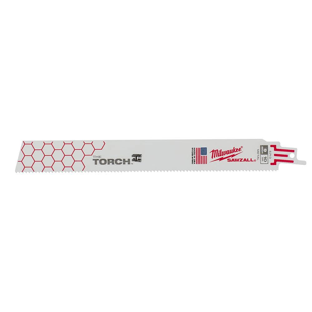 9 in. 10 TPI TORCH Thick Metal Cutting SAWZALL Reciprocating Saw Blades (5-Pack) - View 3