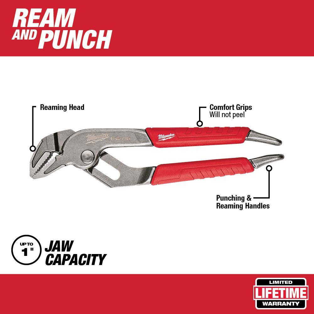 6 in. and 10 in. Straight-Jaw Pliers Set (2-Piece) - View 3