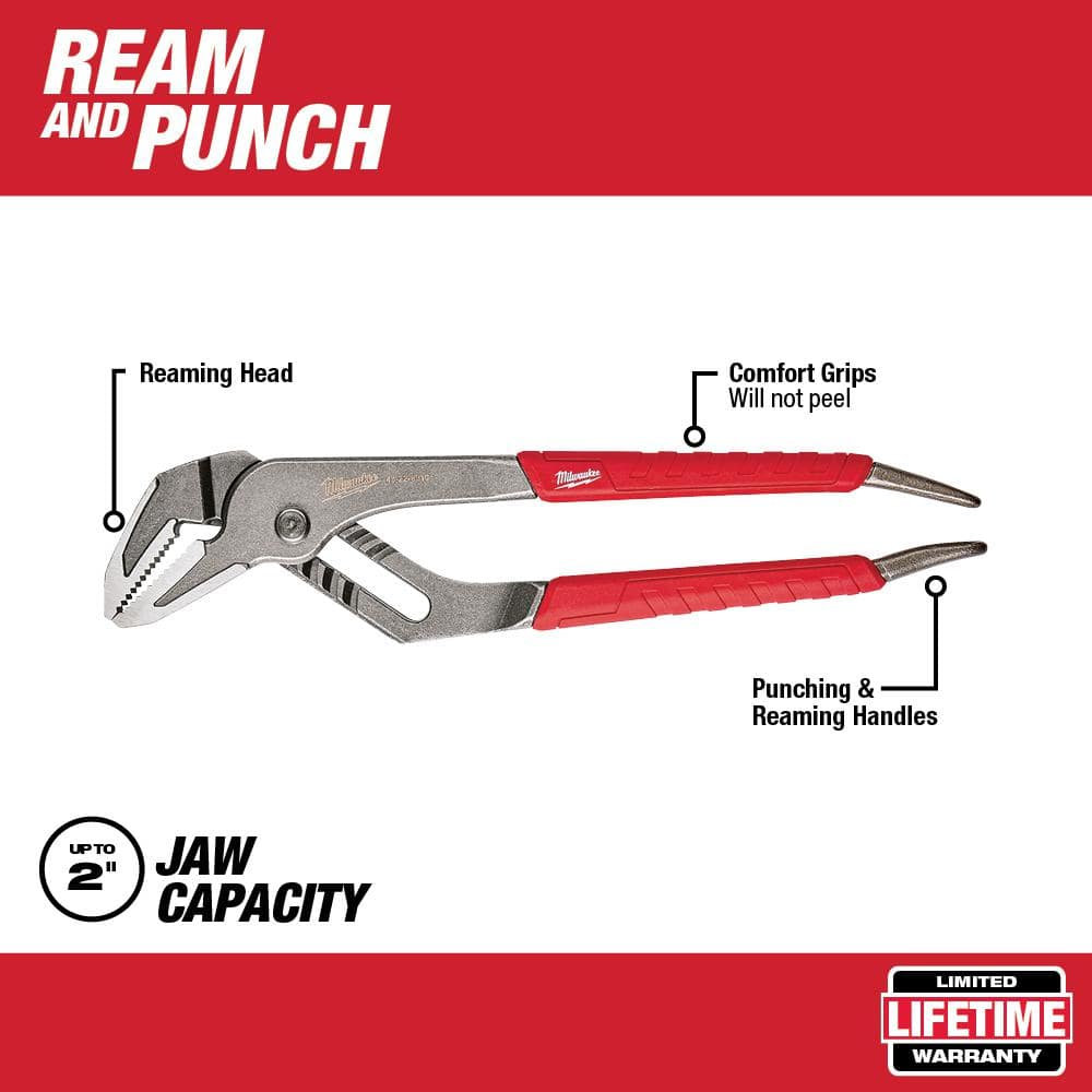 6 in. and 10 in. Straight-Jaw Pliers Set (2-Piece) - View 4