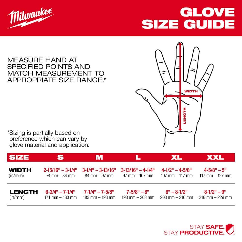 Large Red Nitrile Level 1 Cut Resistant Dipped Work Gloves - View 3