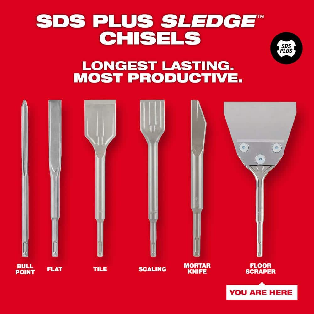 5 in. x 10 in. SLEDGE SDS-PLUS Floor Scraper - View 5