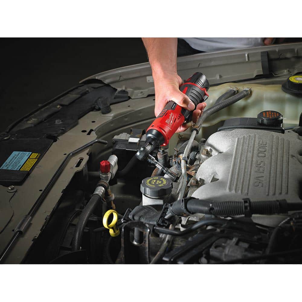 M12 12V Lithium-Ion Cordless 3/8 in. Ratchet Kit with One 1.5 Ah Battery, - View 4