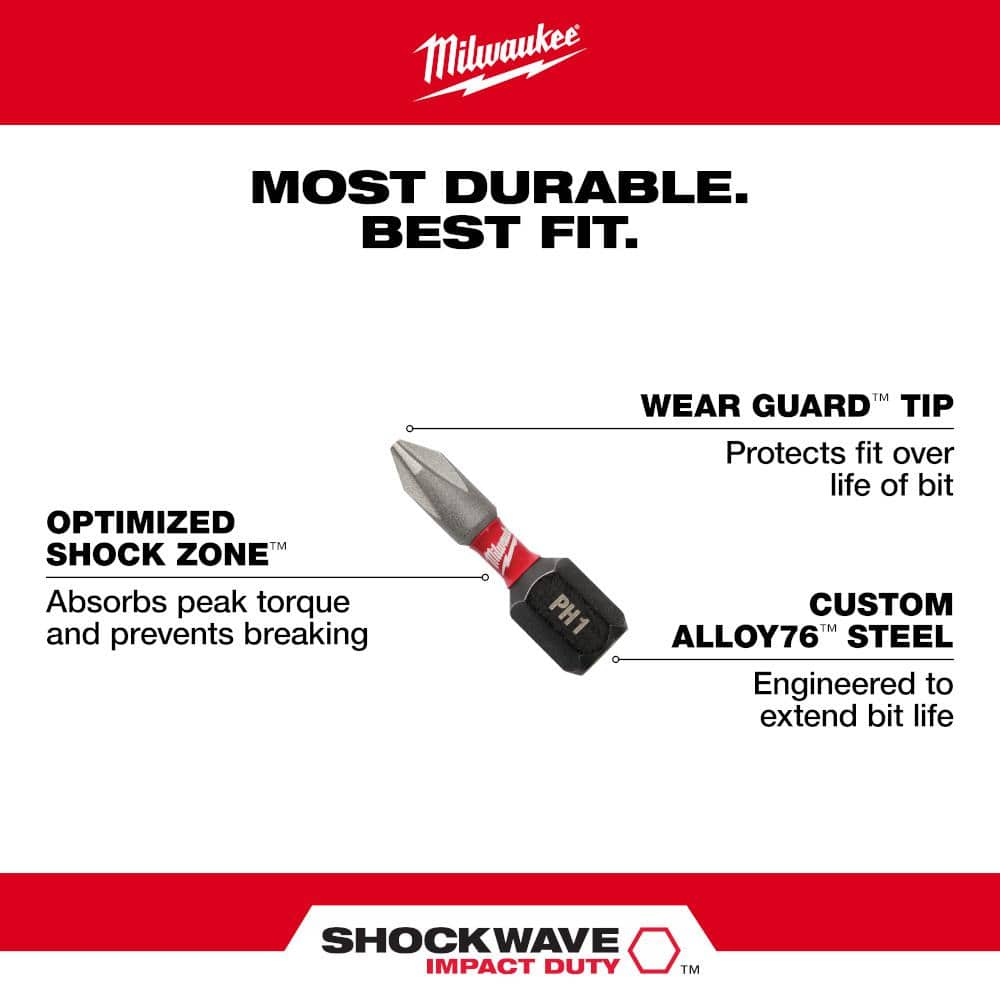 SHOCKWAVE Impact Duty Alloy Steel Driver Bit Set with PACKOUT Case (90-Piece) - View 4