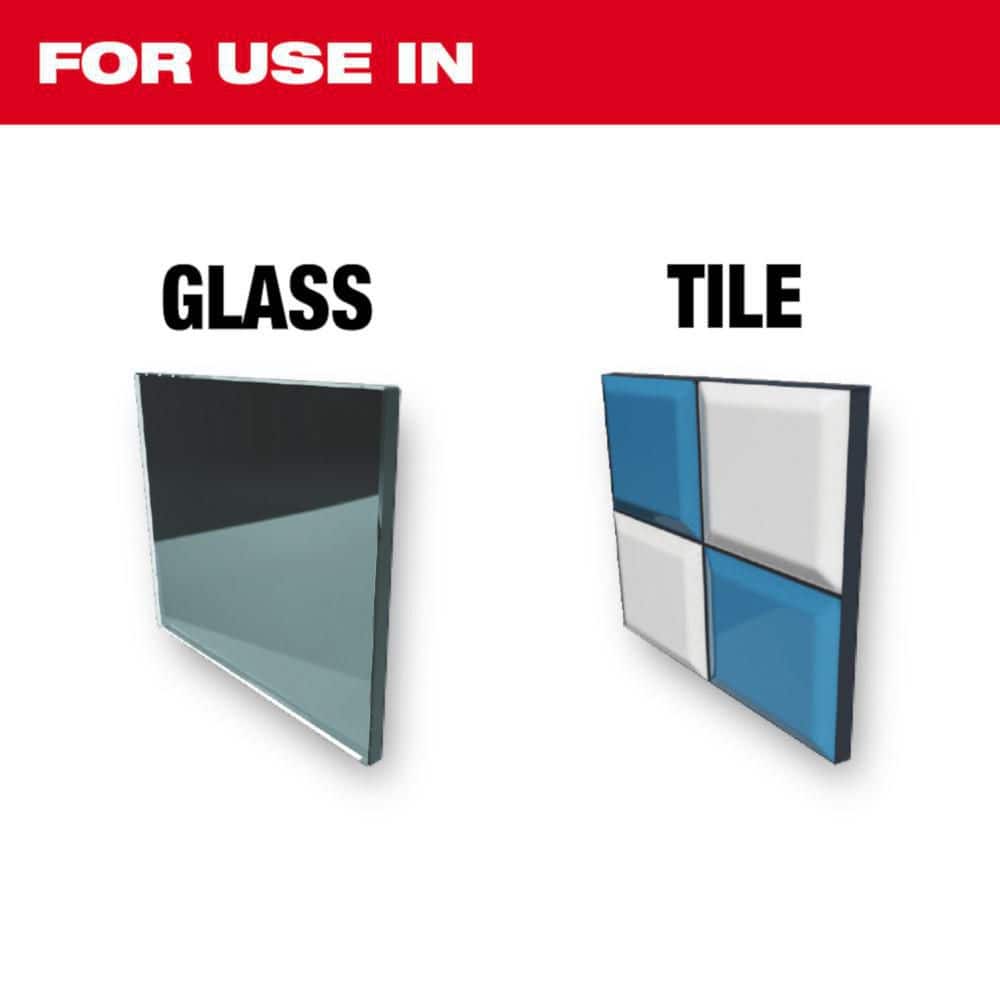 Carbide Glass and Tile Drill Bit Set (4-Pack) - View 2