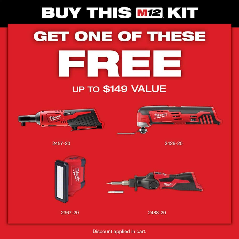 M12 12V Lithium-Ion Cordless Brushless Rotary Tool with (1) 2.0 Ah Battery Pack - View 2