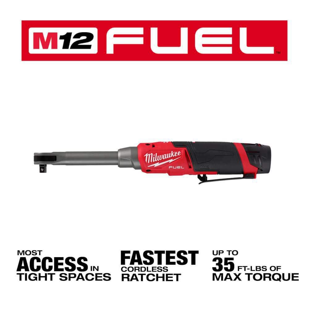 M12 FUEL 12V Lithium-Ion Brushless Cordless 3/8 in. Extended Reach High Speed - View 2