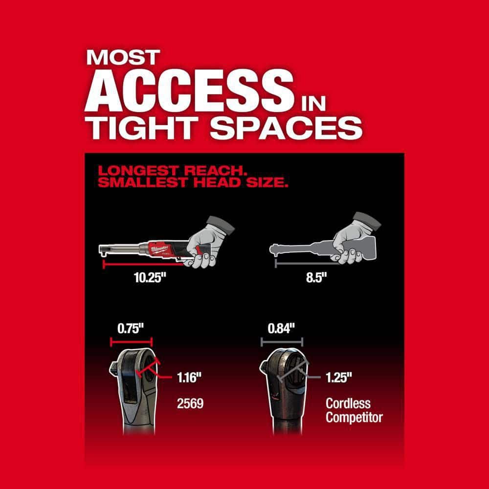 M12 FUEL 12V Lithium-Ion Brushless Cordless 3/8 in. Extended Reach High Speed - View 5