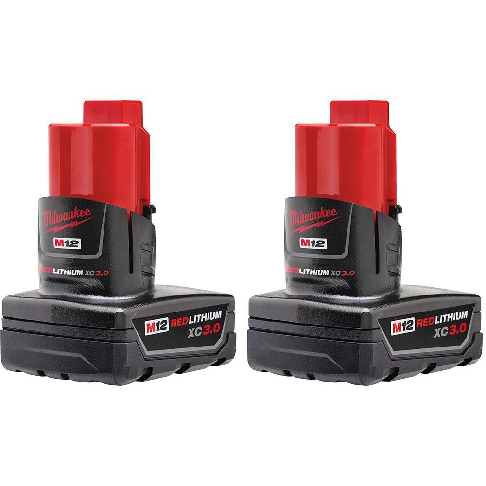 M12 12-Volt Lithium-Ion XC Extended Capacity 3.0 Ah Battery Pack (4-Pack) - View 2