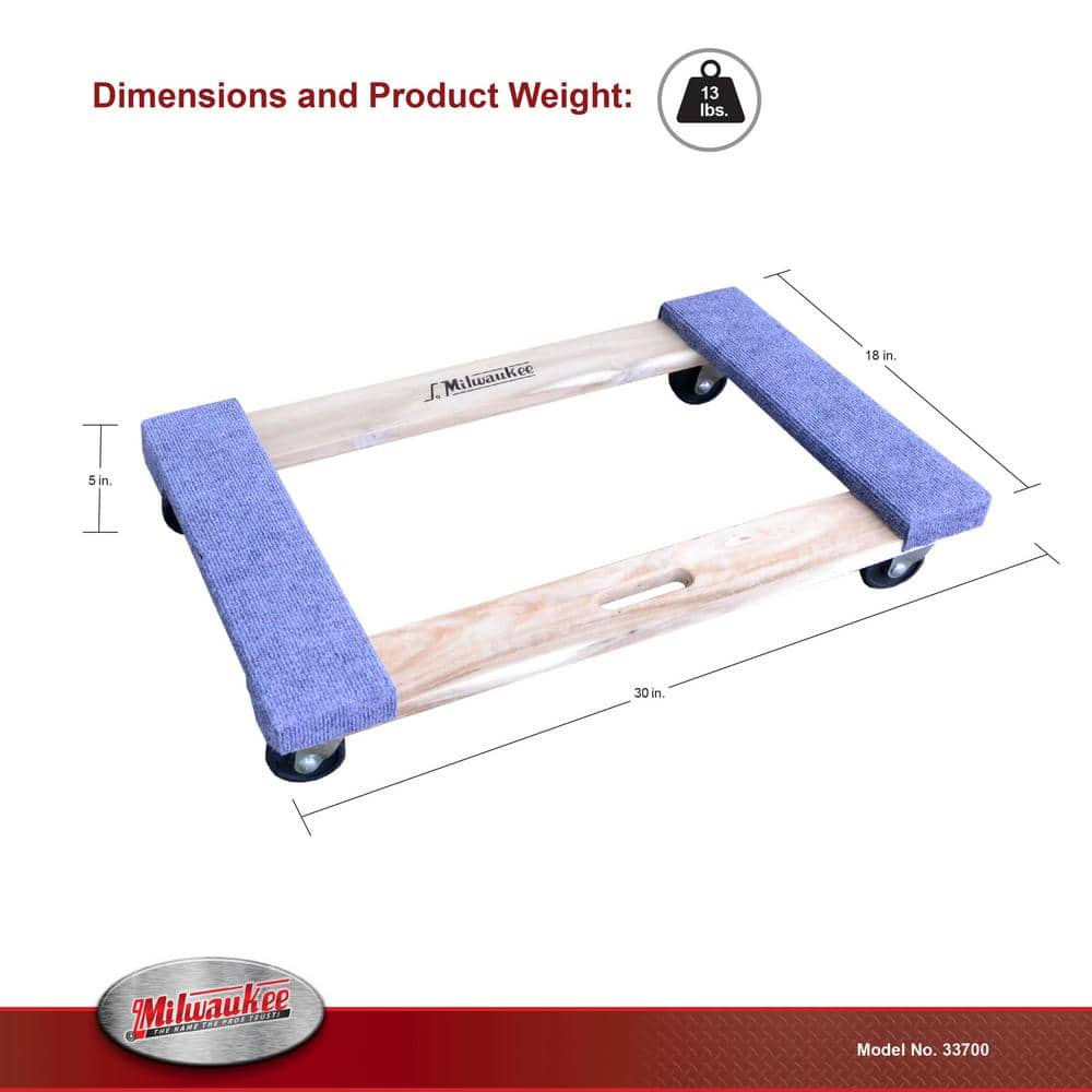 1,000 lb. Capacity Furniture Dolly - View 3
