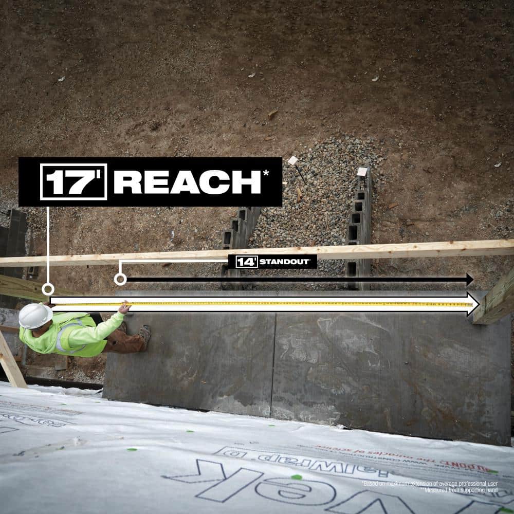 35 ft. x 1-5/16 in. Wide Blade Tape Measure with 17 ft. Reach - View 4