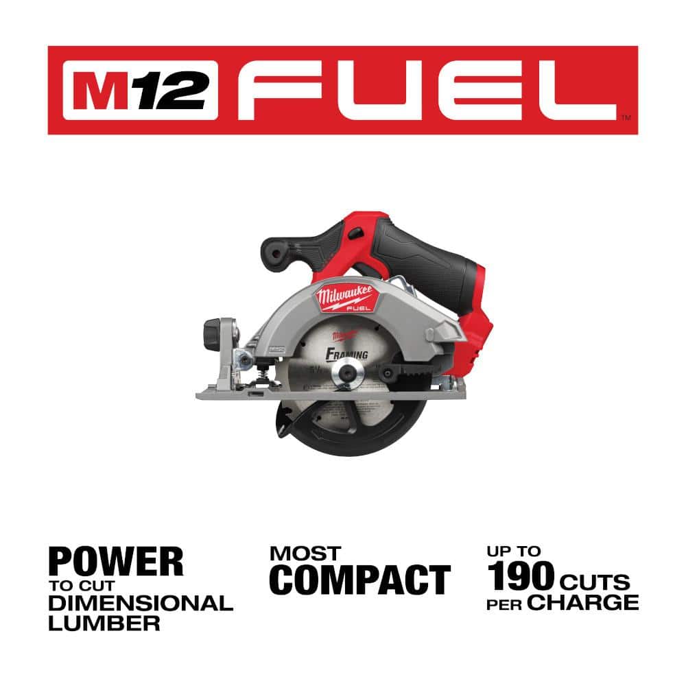 M12 FUEL 12V Lithium-Ion Brushless 5-3/8 in. Cordless Circular Saw (Tool-Only) - View 2