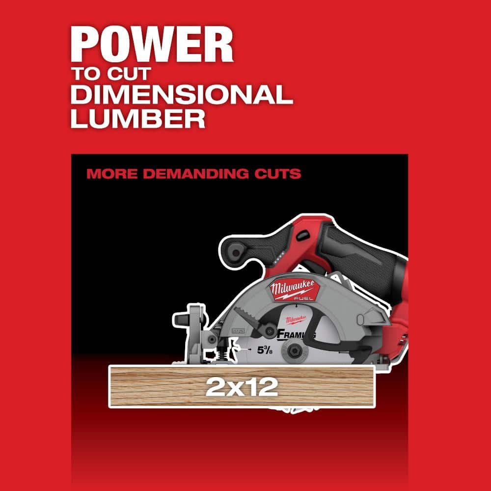 M12 FUEL 12V Lithium-Ion Brushless 5-3/8 in. Cordless Circular Saw (Tool-Only) - View 3