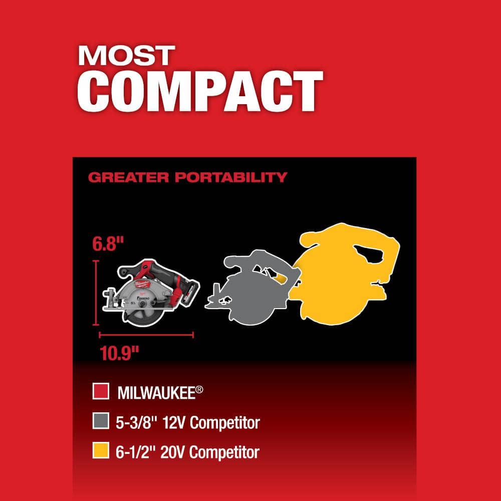 M12 FUEL 12V Lithium-Ion Brushless 5-3/8 in. Cordless Circular Saw (Tool-Only) - View 4