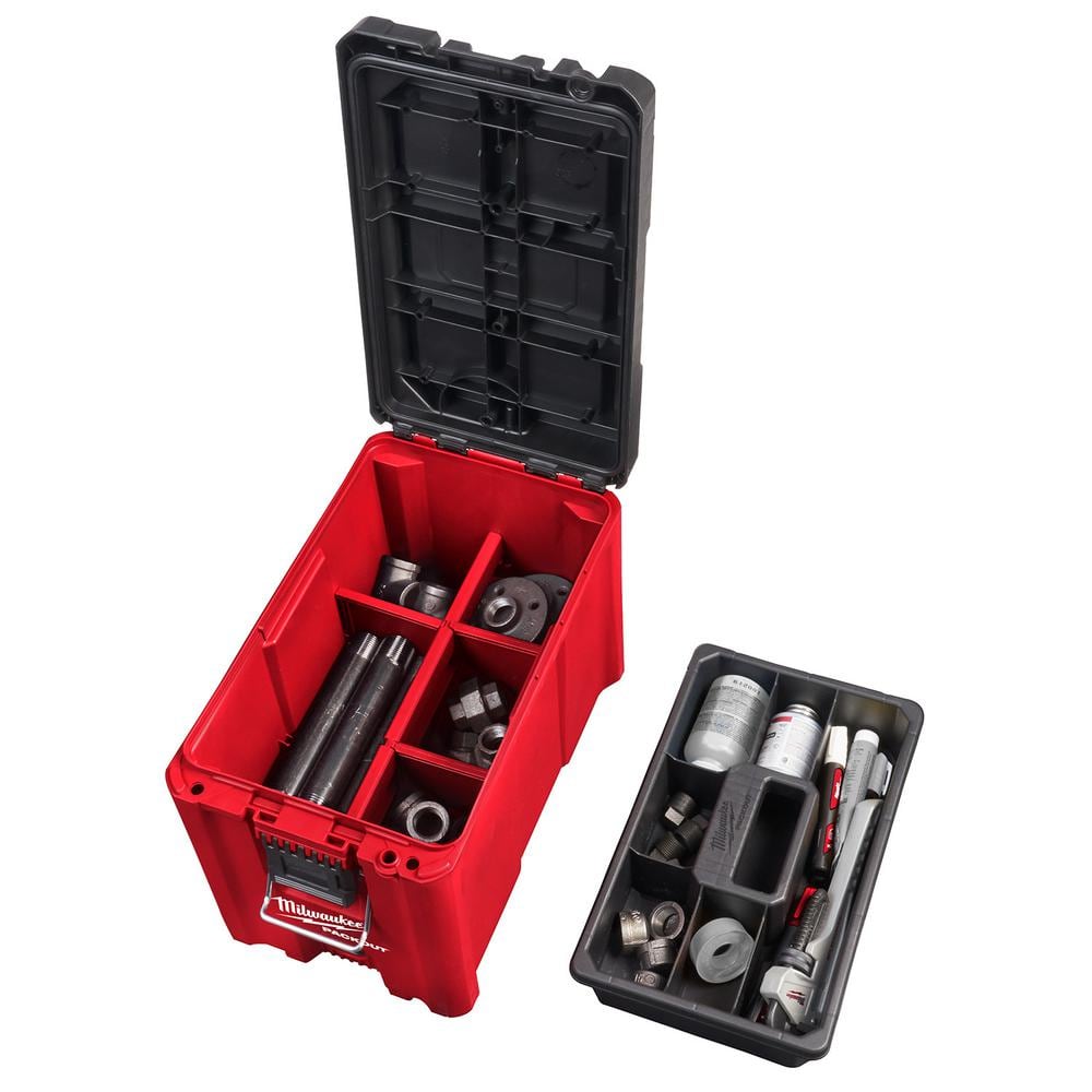 PACKOUT 10 in. Compact Portable Tool Box with Adjustable Dividers and Interior - View 5