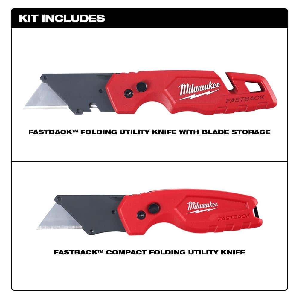 FASTBACK Folding Utility Knife and Compact Folding Utility Knife with Blade - View 2