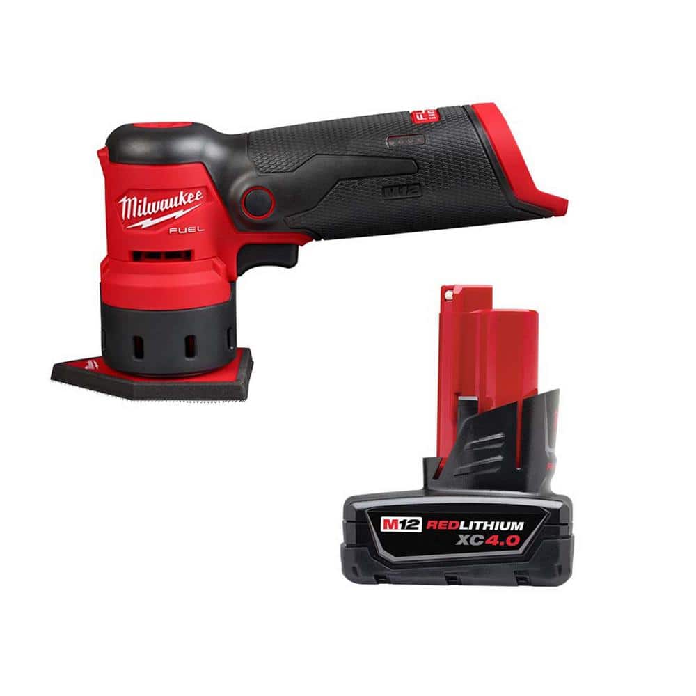 M12 FUEL 12-Volt Lithium-Ion Brushless Cordless Orbital Detail Sander w/XC 4.0