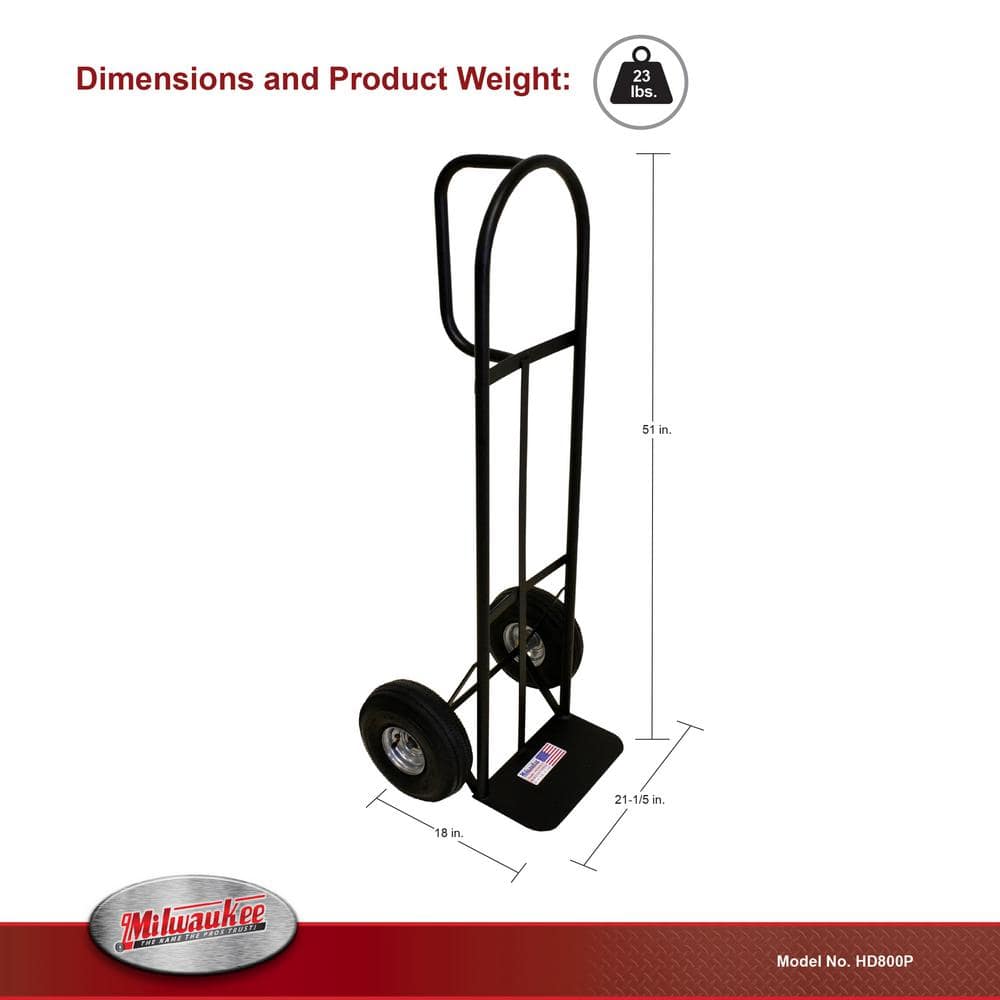 800 lb. Capacity D-Handle Hand Truck - View 4