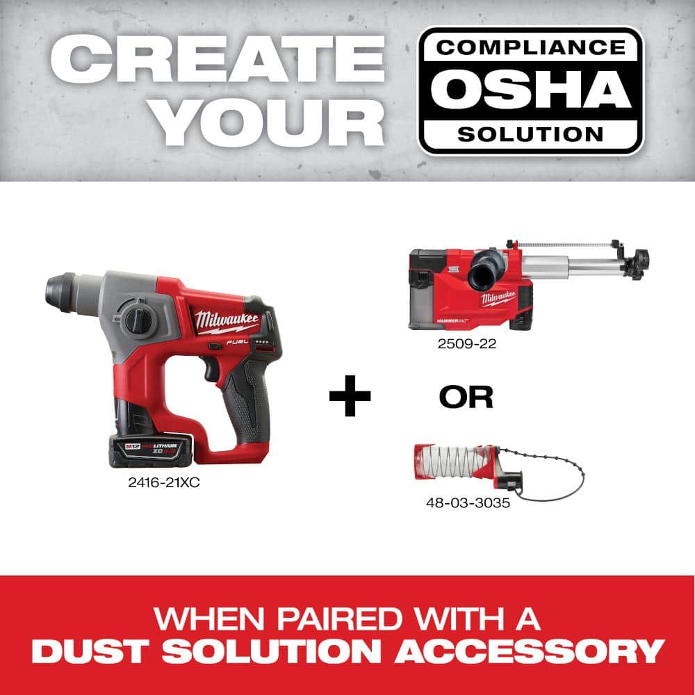 M12 FUEL 12V Lithium-Ion Brushless Cordless 5/8 in. SDS-Plus Rotary Hammer Kit - View 3