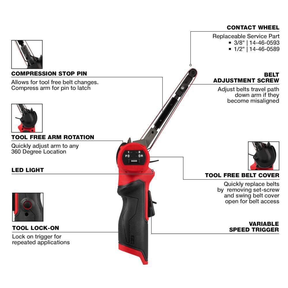 M12 FUEL 12V Lithium-Ion Brushless Cordless 1/2 in. x 18 in. Bandfile - View 2