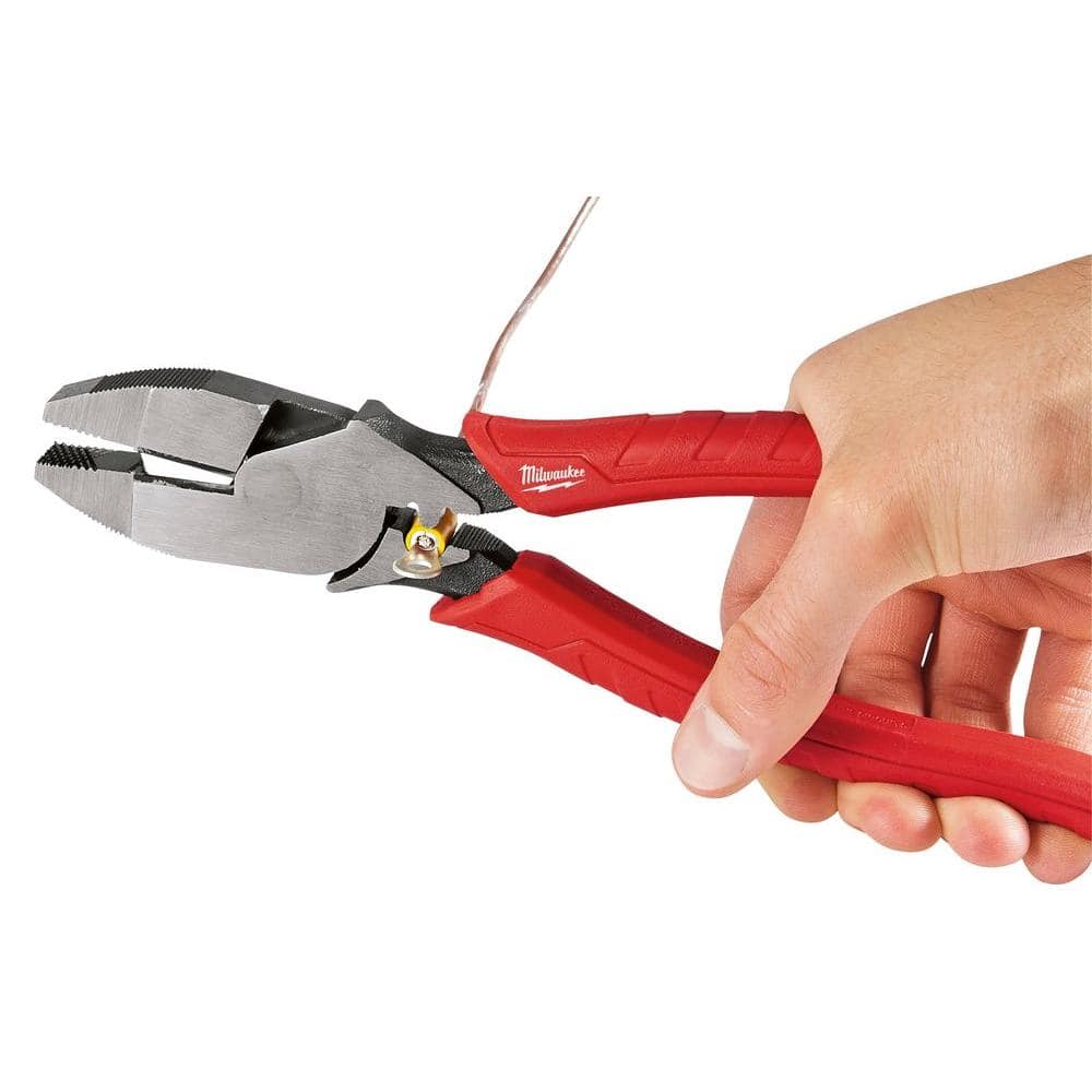 9 in. High Leverage Lineman's Pliers with Crimper - View 6