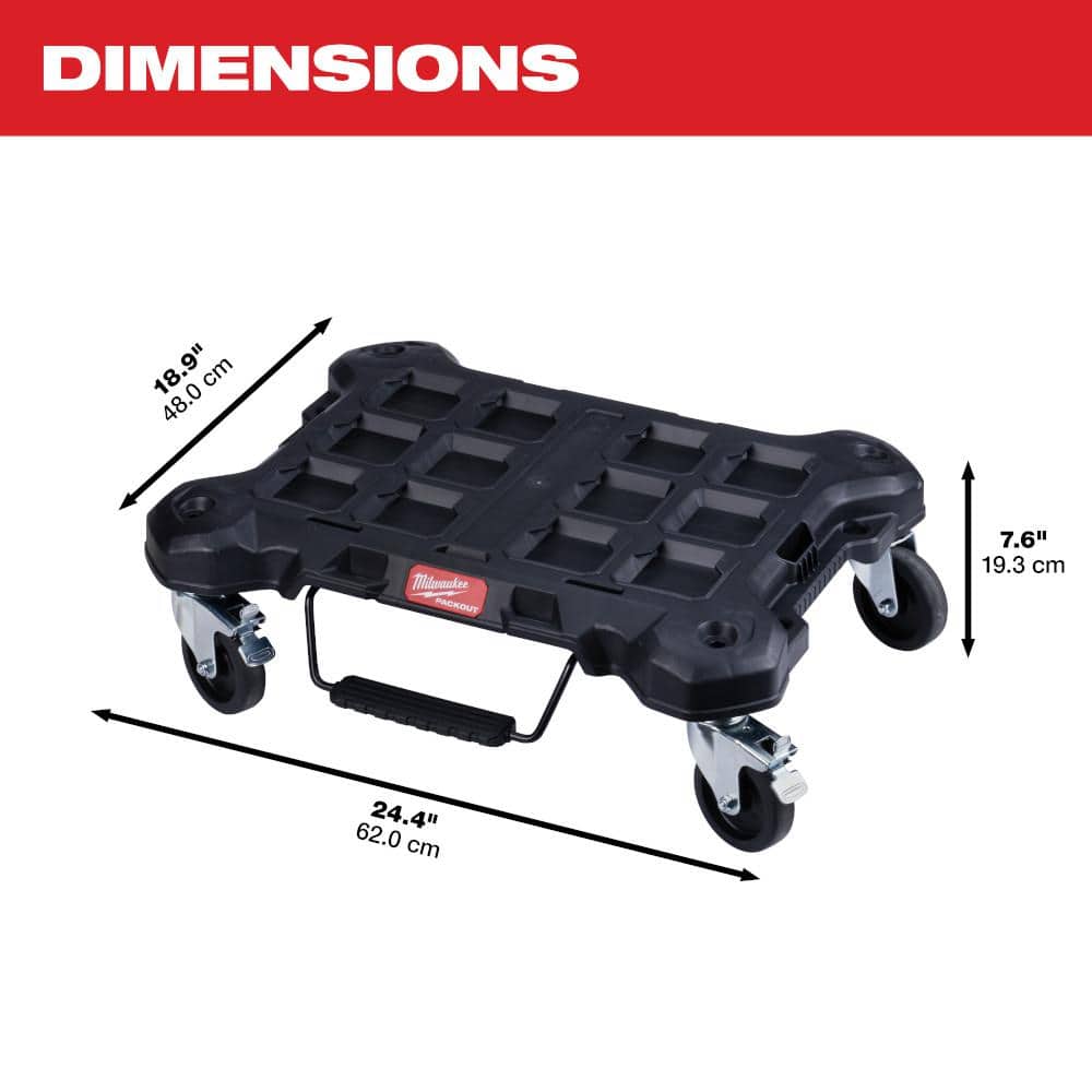 PACKOUT Dolly 24 in. x 18 in. Black Multi-Purpose Utility Tool Cart - View 4