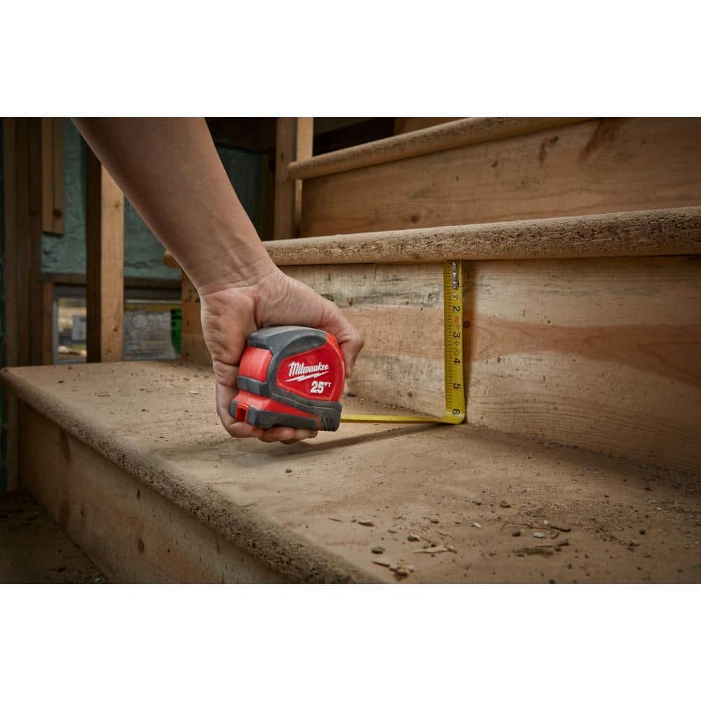 Compact 25 ft. SAE Tape Measure with Fractional Scale and 9 ft. Standout - View 5