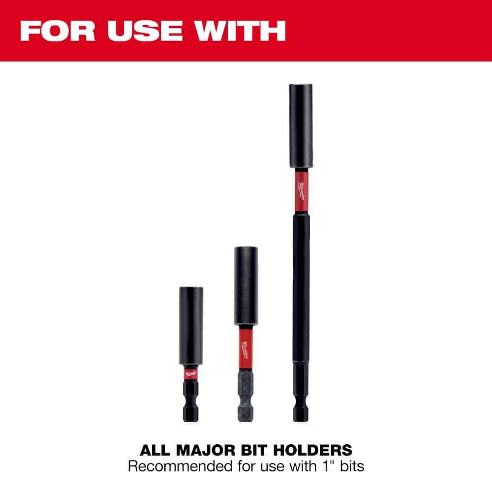 SHOCKWAVE Impact Duty 1-7/8 in. Alloy Steel Magnetic Nut Driver Set (4-Piece) - View 6
