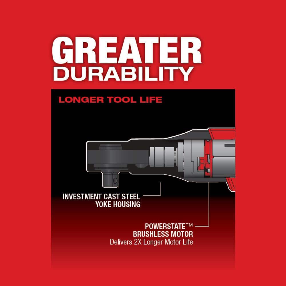 M12 FUEL 12V Lithium-Ion Brushless Cordless 3/8 in. Ratchet Kit with (2) 2.0Ah - View 5