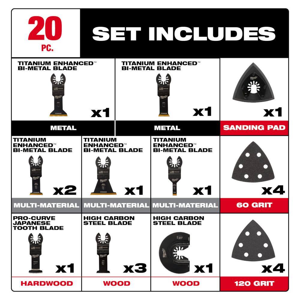 Oscillating Multi-Tool Blade Kit (20-Piece) - View 3