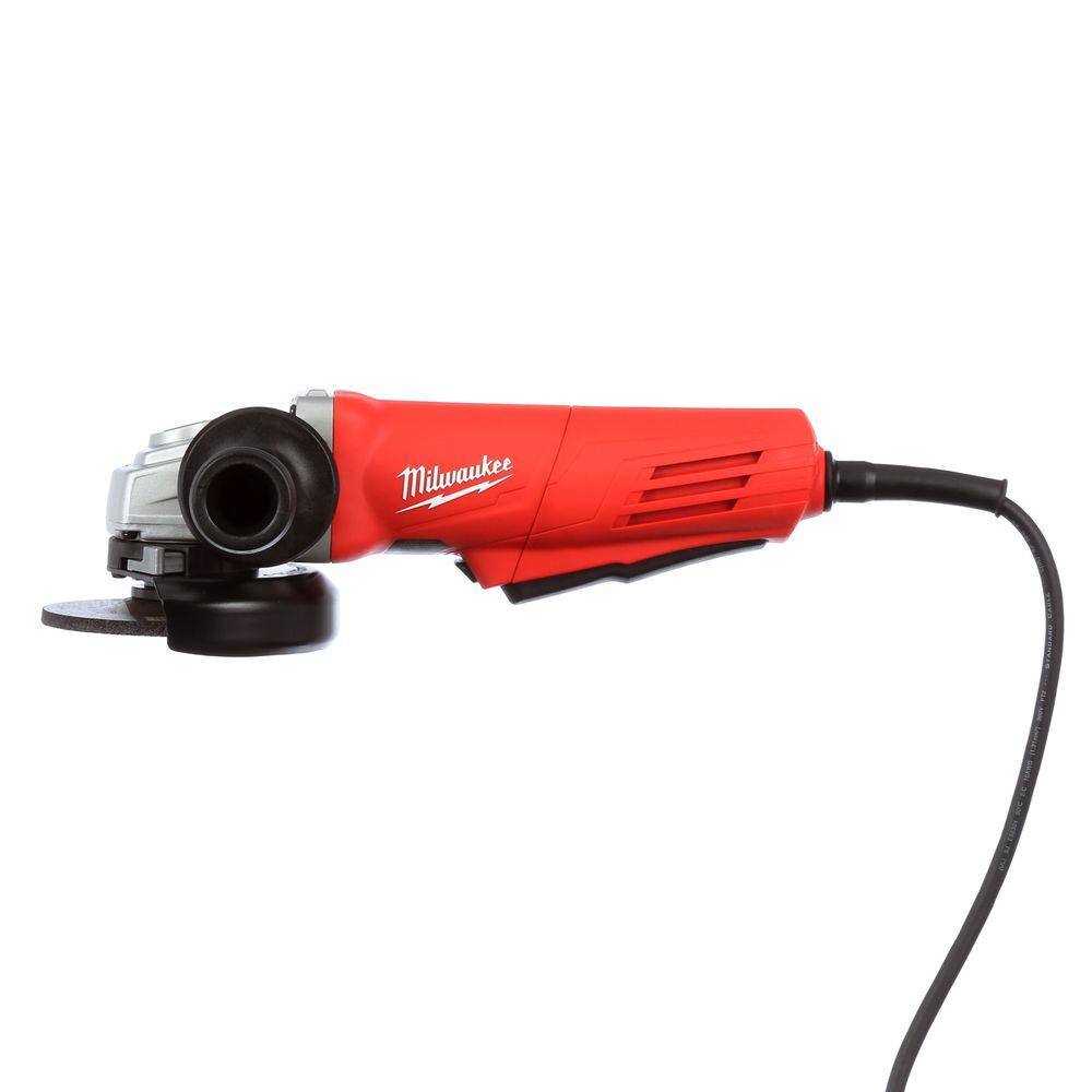 11 Amp Corded 4-1/2 in. Angle Grinder with Paddle and Lock-on Switch - View 2