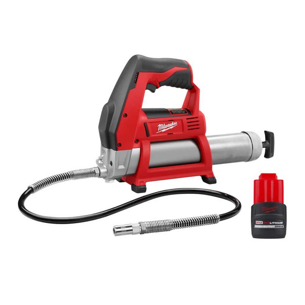 M12 12-Volt Lithium-Ion Cordless Grease Gun with M12 12-Volt Lithium-Ion CP