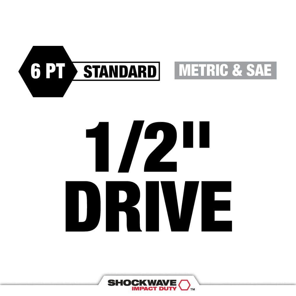 SHOCKWAVE Impact-Duty 1/2 in. Drive Metric and SAE Standard Impact PACKOUT - View 2