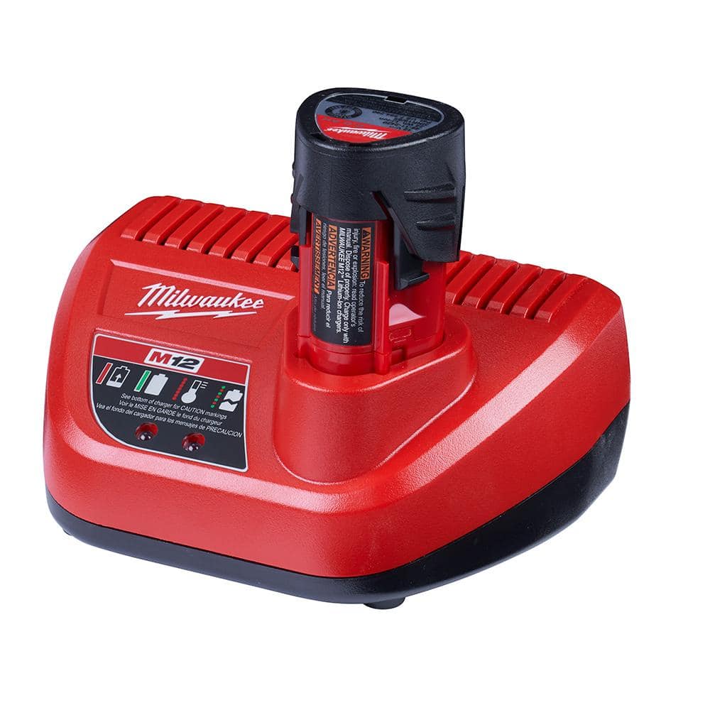 M12 12V Lithium-Ion Compact 2.0 Ah Battery Pack (2-Pack) Starter Kit with - View 5