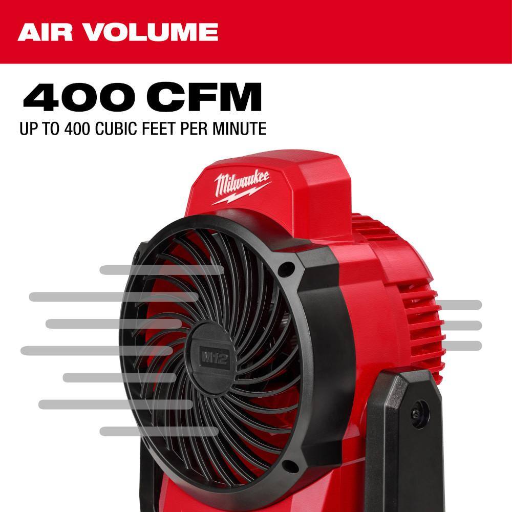 M12 12-Volt Lithium-Ion Cordless Jobsite Fan (Tool-Only) - View 2
