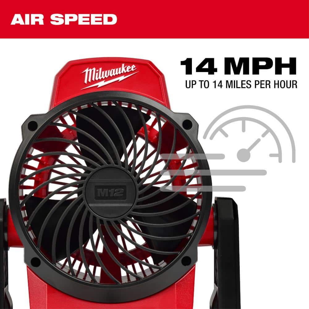 M12 12-Volt Lithium-Ion Cordless Jobsite Fan (Tool-Only) - View 3