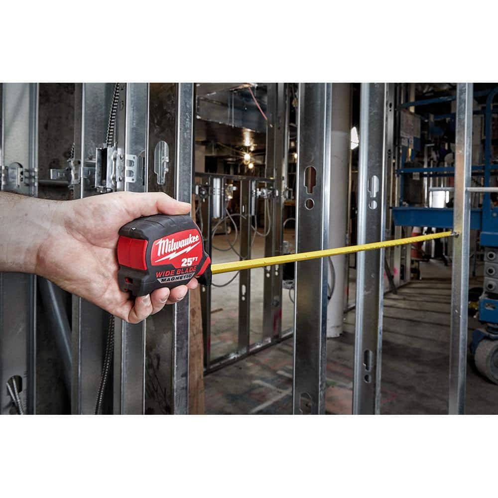 25 ft. x 1-5/16 in. Wide Blade Magnetic Tape Measure with 17 ft. Reach - View 5