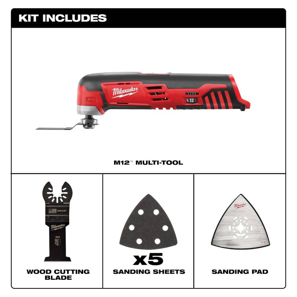 M12 12V Lithium-Ion Cordless Oscillating Multi-Tool (Tool-Only) - View 2