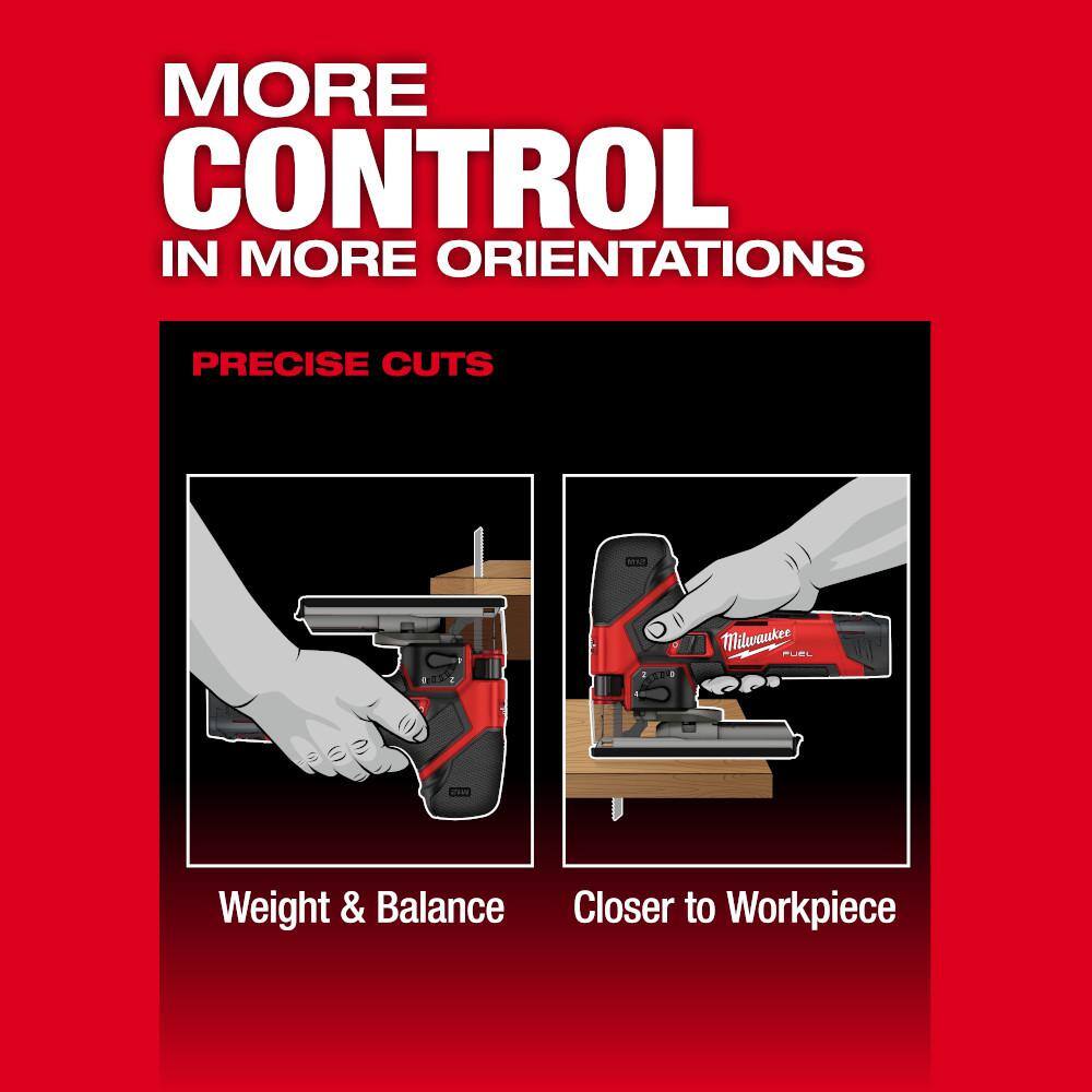 M12 12V Fuel Lithium-Ion Cordless Jig Saw (Tool-Only) - View 6